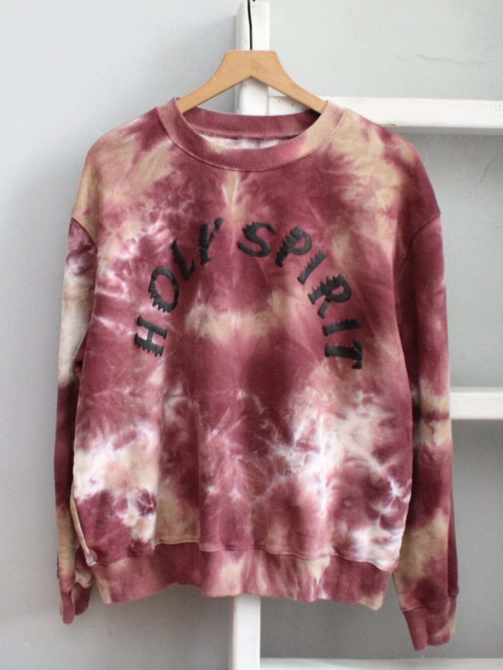 Sunday Service Holy Spirit Kanye West Ye Tie-Dye Graphic Crewneck Sweater Medium